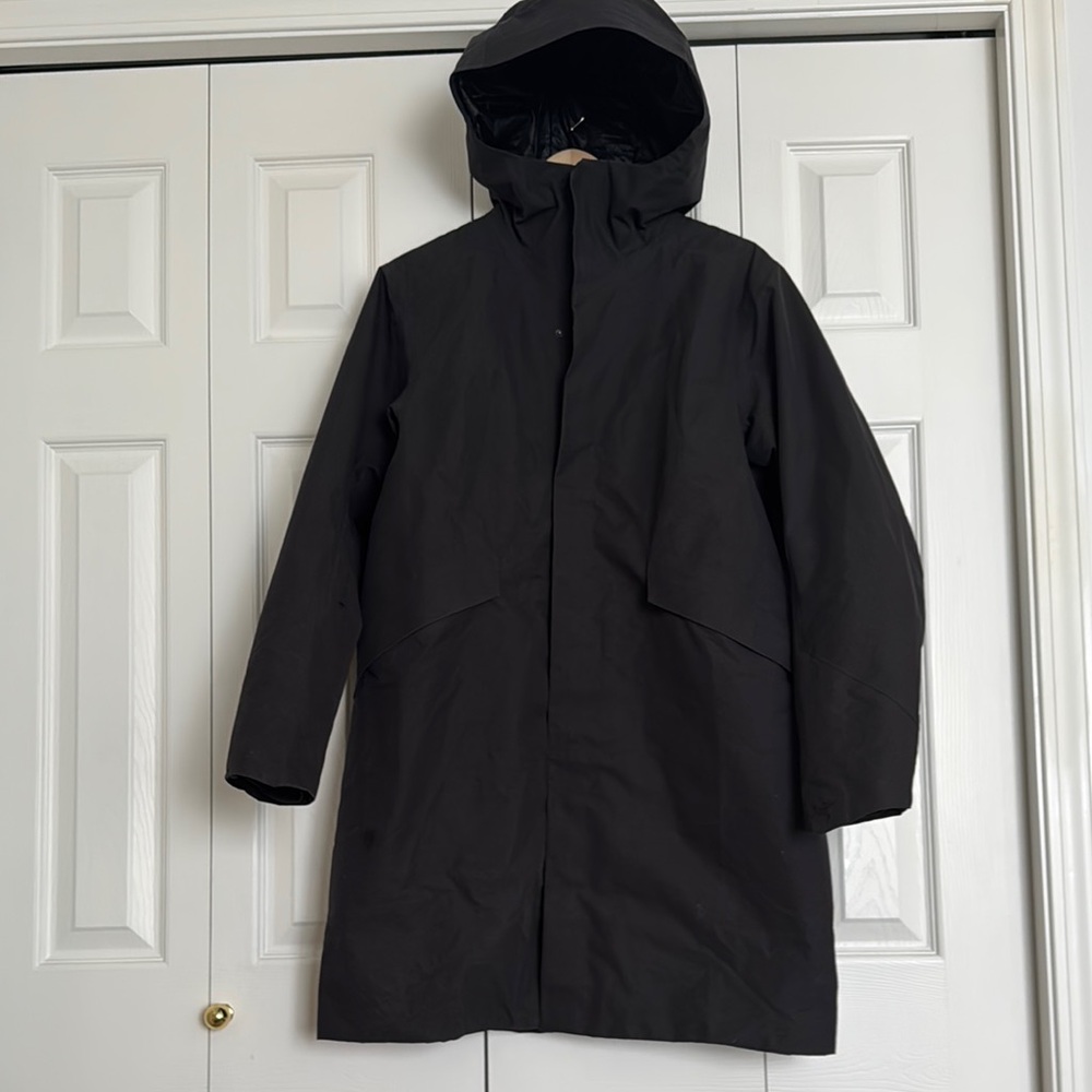 Black Hooded Coat